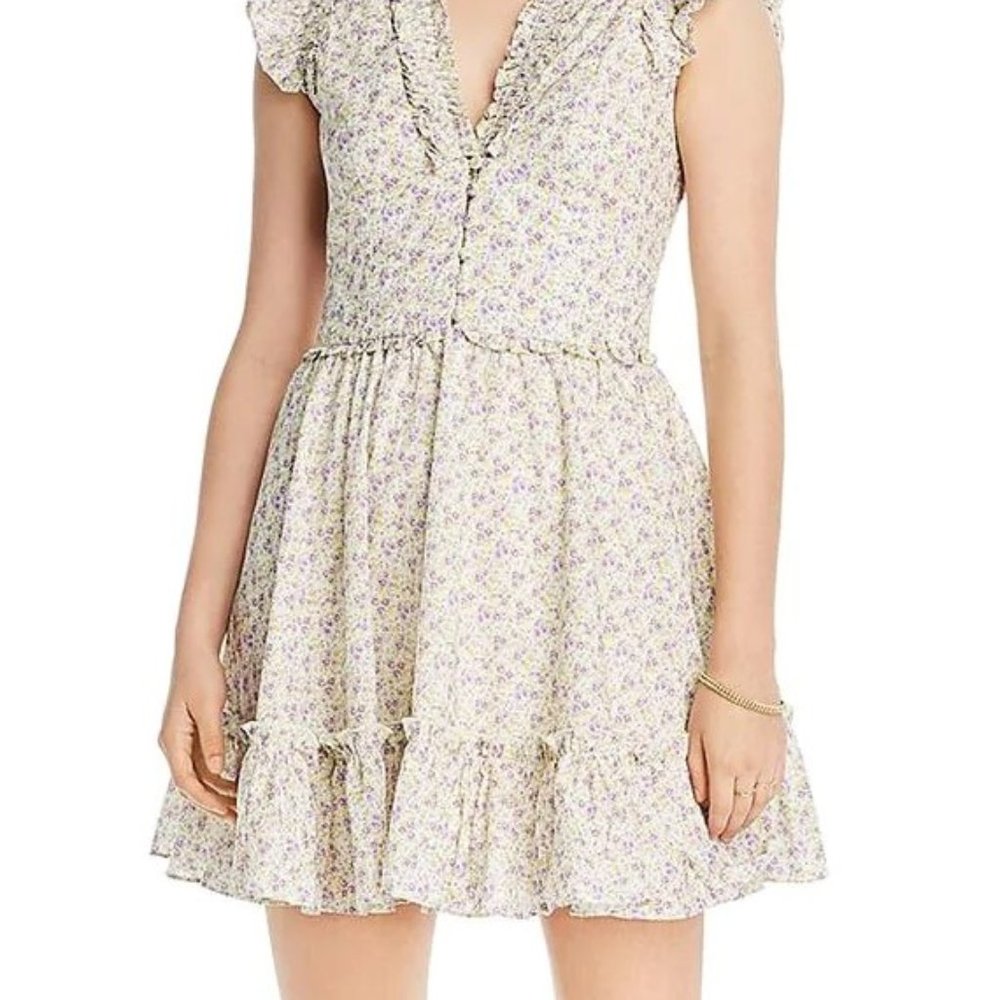 NWT women's LINI floral ruffle dress size M